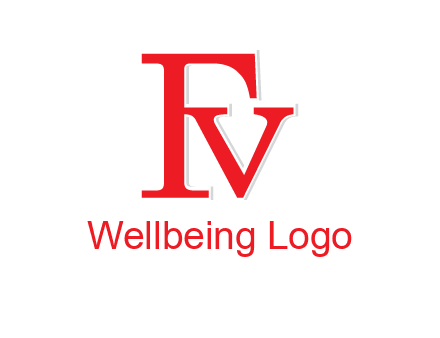 letter V joined with letter F