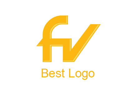 letter F joined with letter V