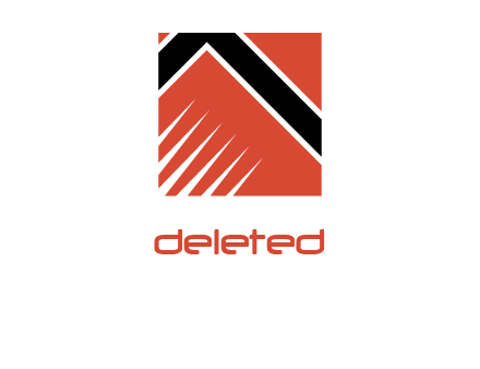 scratch lines on tilted frame border in square handyman logo