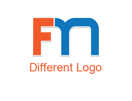 letter M forming letter FN