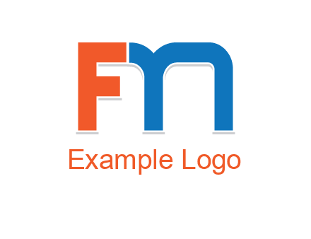 letter M forming letter FN