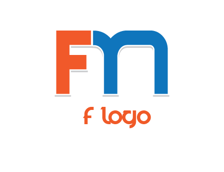 letter M forming letter FN