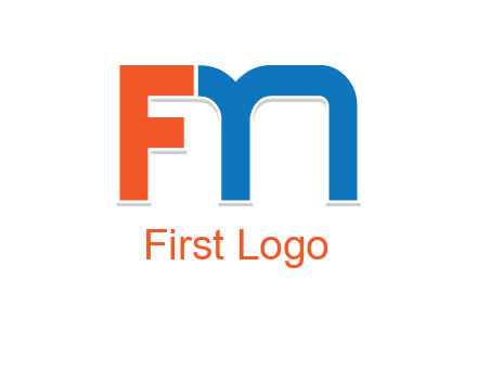 letter M forming letter FN