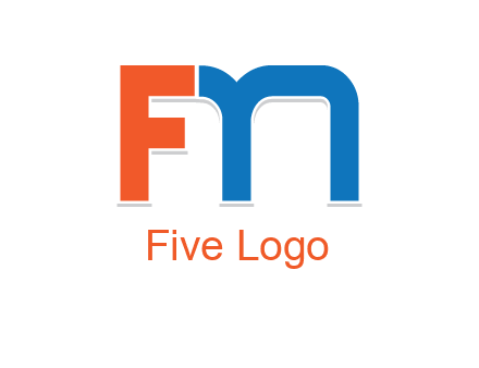 letter M forming letter FN
