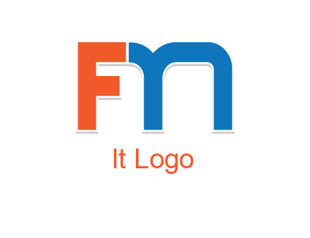 letter M forming letter FN