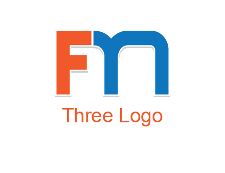 letter M forming letter FN