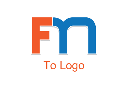 letter M forming letter FN