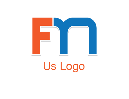 letter M forming letter FN