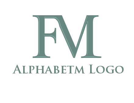 letter M forming letter F