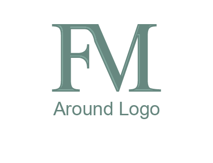 letter M forming letter F