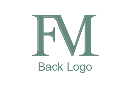 letter M forming letter F