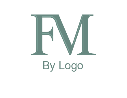 letter M forming letter F