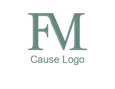 letter M forming letter F