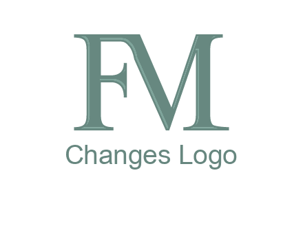 letter M forming letter F