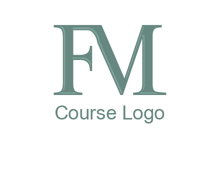 letter M forming letter F