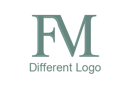 letter M forming letter F