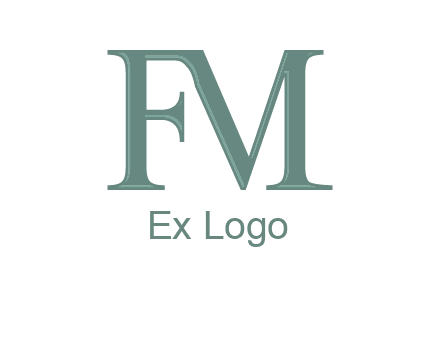 letter M forming letter F
