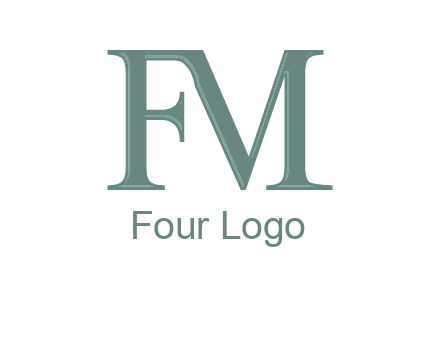 letter M forming letter F