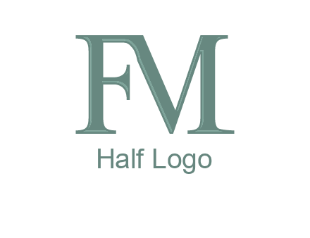 letter M forming letter F