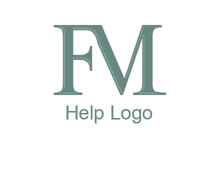 letter M forming letter F