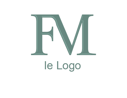 letter M forming letter F