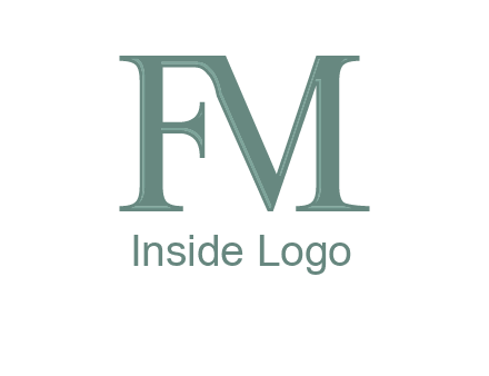 letter M forming letter F