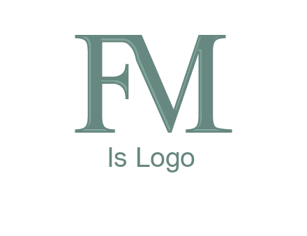 letter M forming letter F