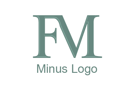 letter M forming letter F
