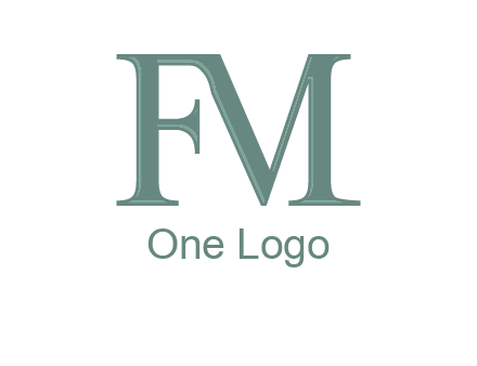letter M forming letter F