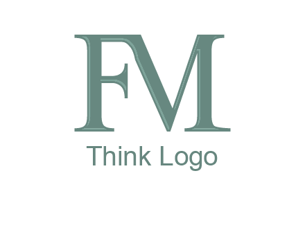 letter M forming letter F