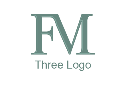 letter M forming letter F