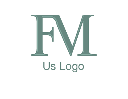 letter M forming letter F