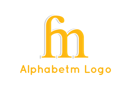 letter F joined with letter M
