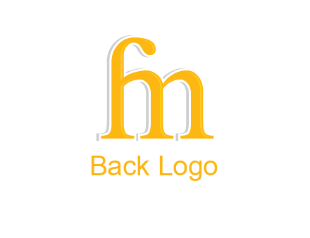 letter F joined with letter M
