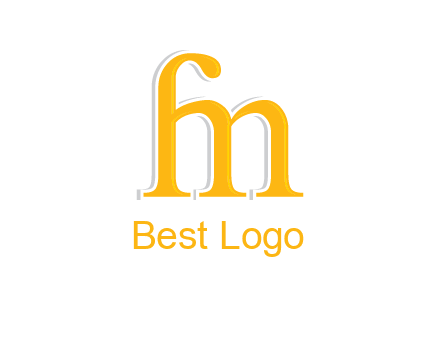 letter F joined with letter M