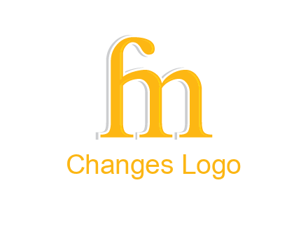 letter F joined with letter M