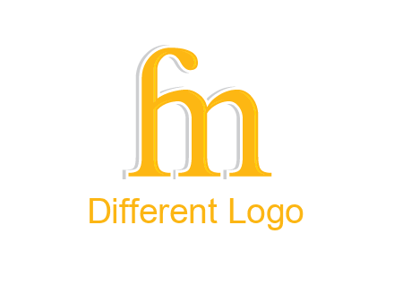 letter F joined with letter M