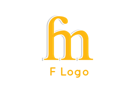 letter F joined with letter M