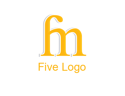 letter F joined with letter M