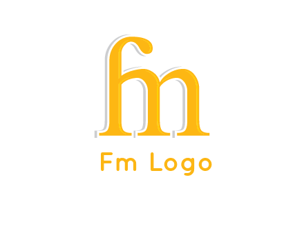letter F joined with letter M