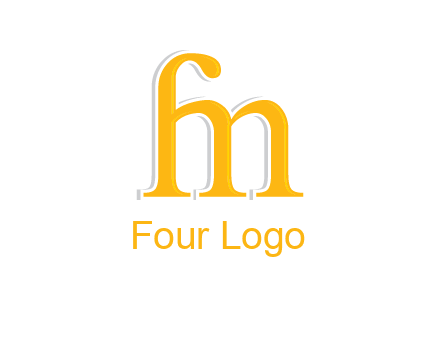 letter F joined with letter M
