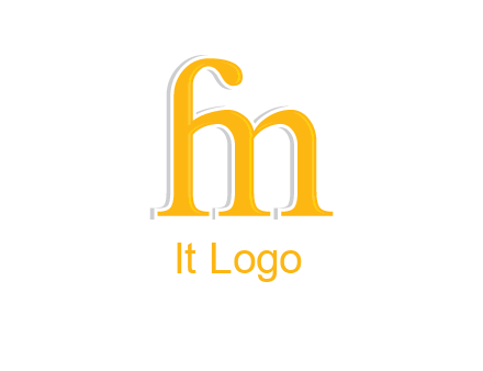 letter F joined with letter M