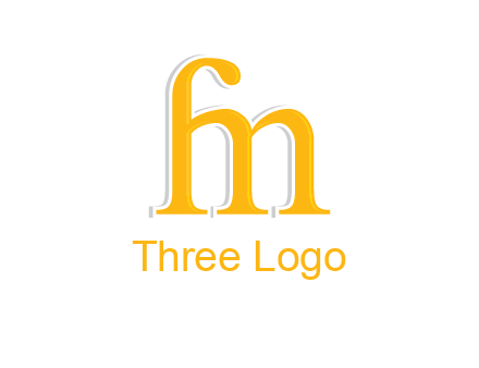 letter F joined with letter M