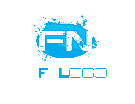 Letters FN are in a oval shape logo