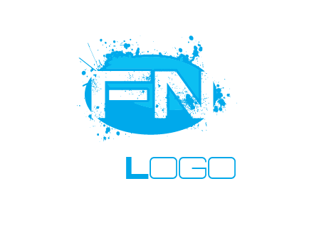 Letters FN are in a oval shape logo