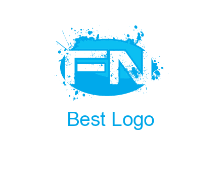Letters FN are in a oval shape logo