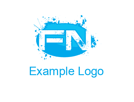 Letters FN are in a oval shape logo