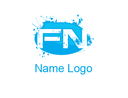 Letters FN are in a oval shape logo