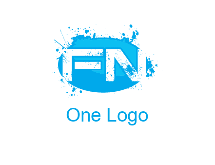 Letters FN are in a oval shape logo