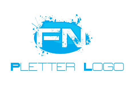 Letters FN are in a oval shape logo